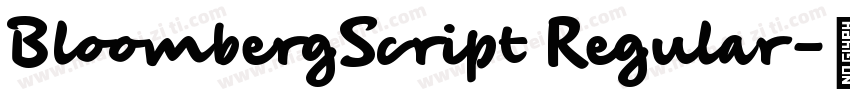 BloombergScript Regular字体转换